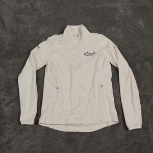 Nike Golf Jacket Women's Small White EMC Deutsche ChampionshipWindproof Half-Zip